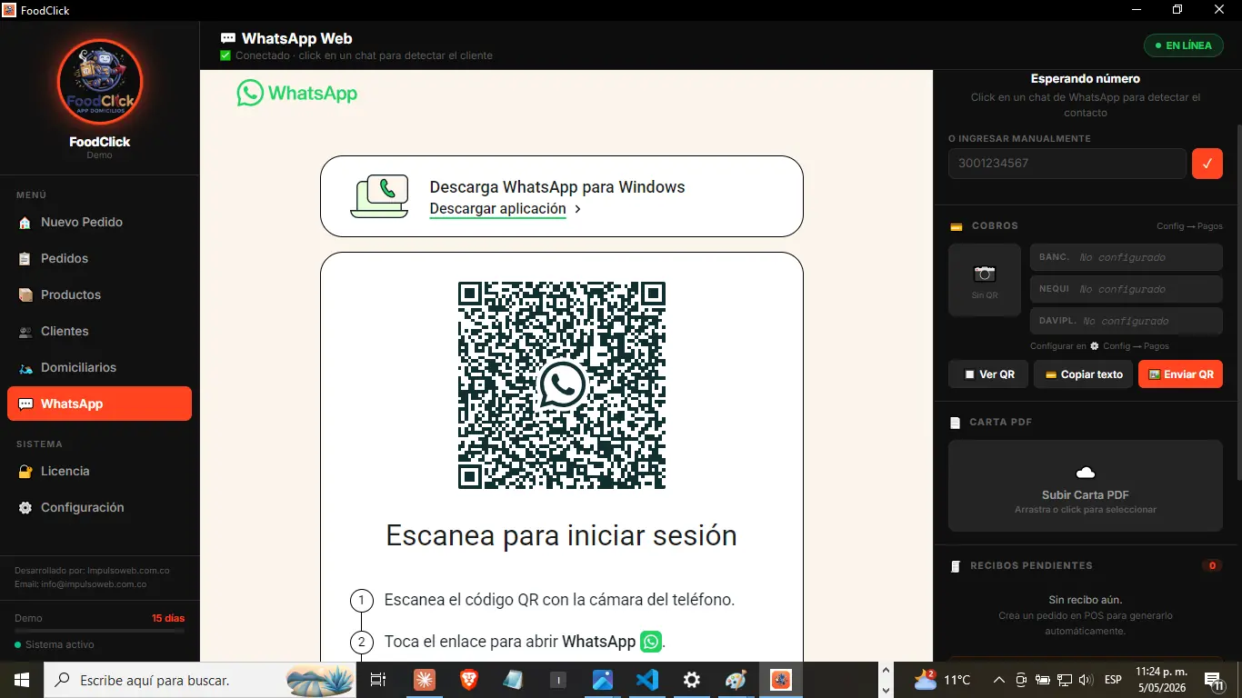 WhatsApp — Conectar QR