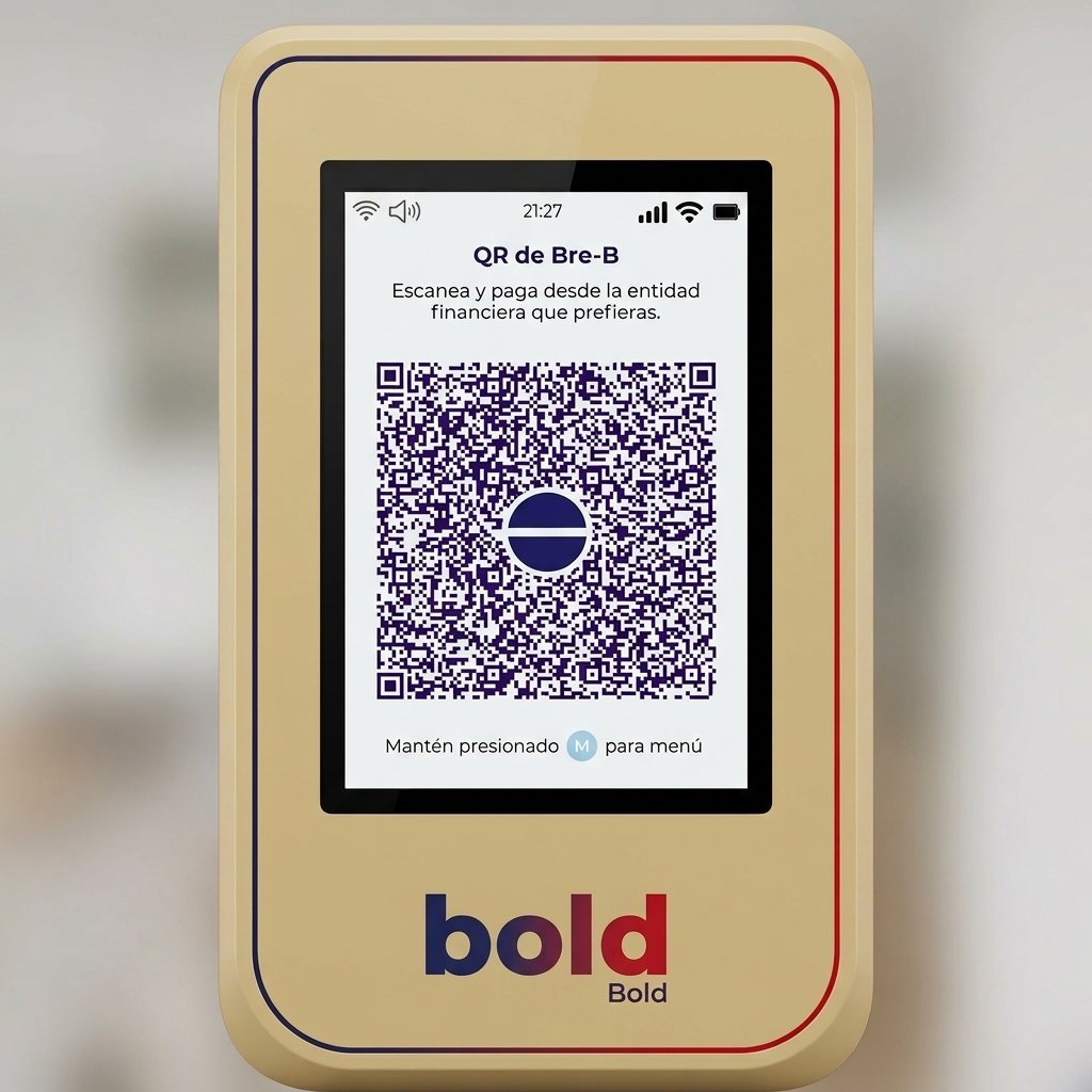 Código QR de Pago Bre-B Datáfono Bold ImpulsoWeb